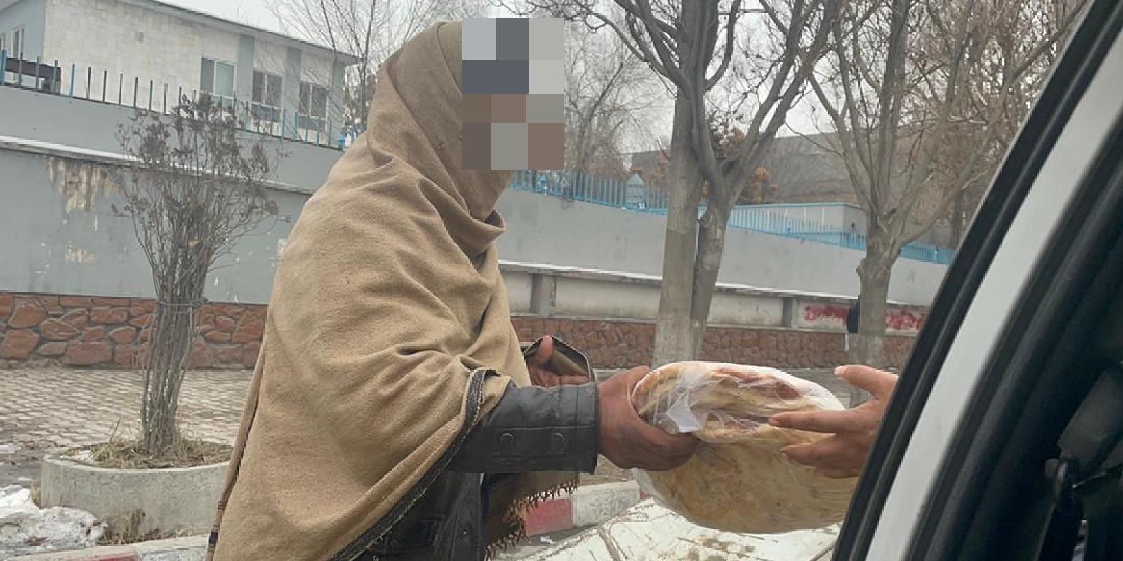 Bread is also occasionally distributed on the streets of Kabul