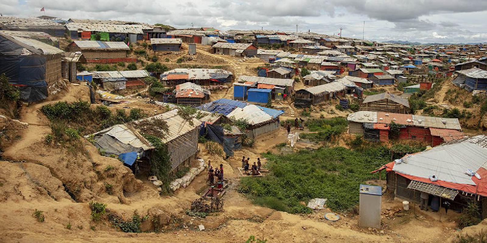 A view of the Kutupalong-Balukhali refugee camp